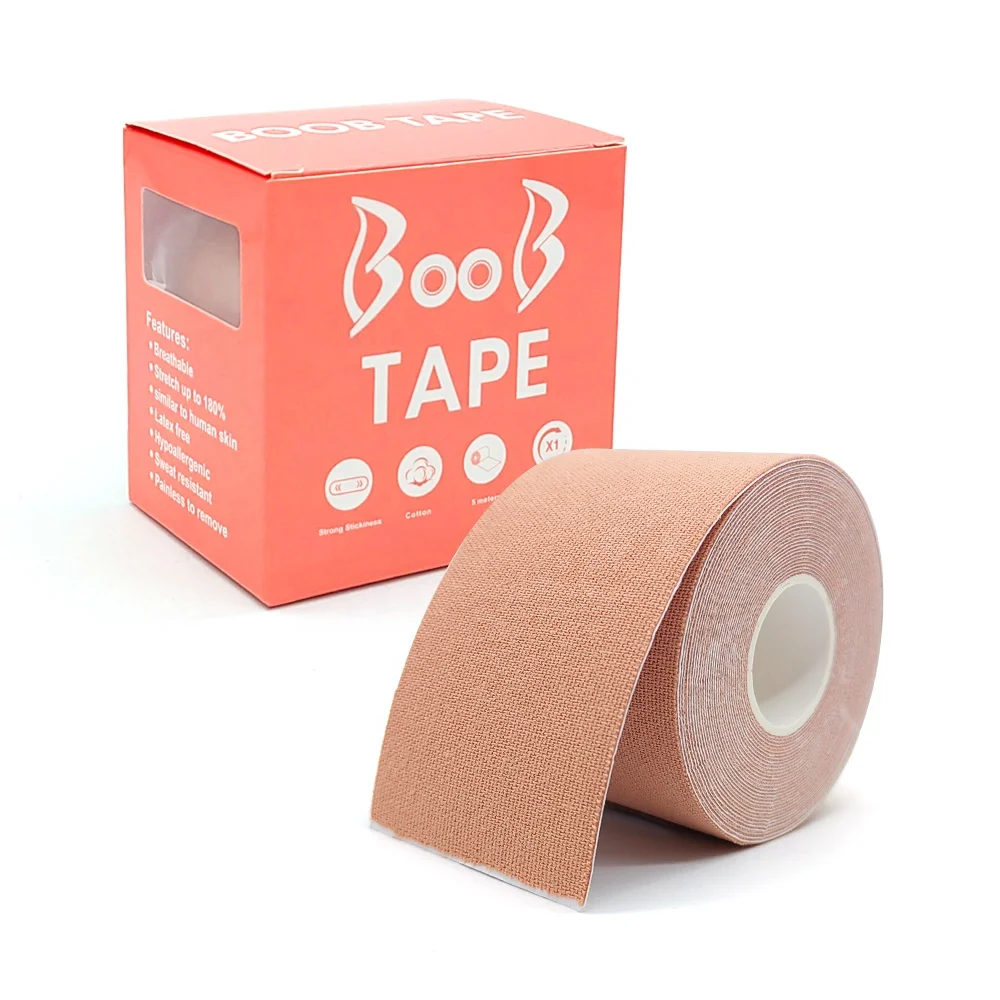Wholesale Women Adhesive Breast Lift Boob Tape Lifting Boob Breast Tape Waterproof Boob Tape and Nipple Cover