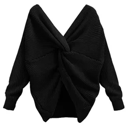 2021 Knitted Off the Shoulder Cropped Fashion Ladies Sexy Fall Winter Lady Sweater Women