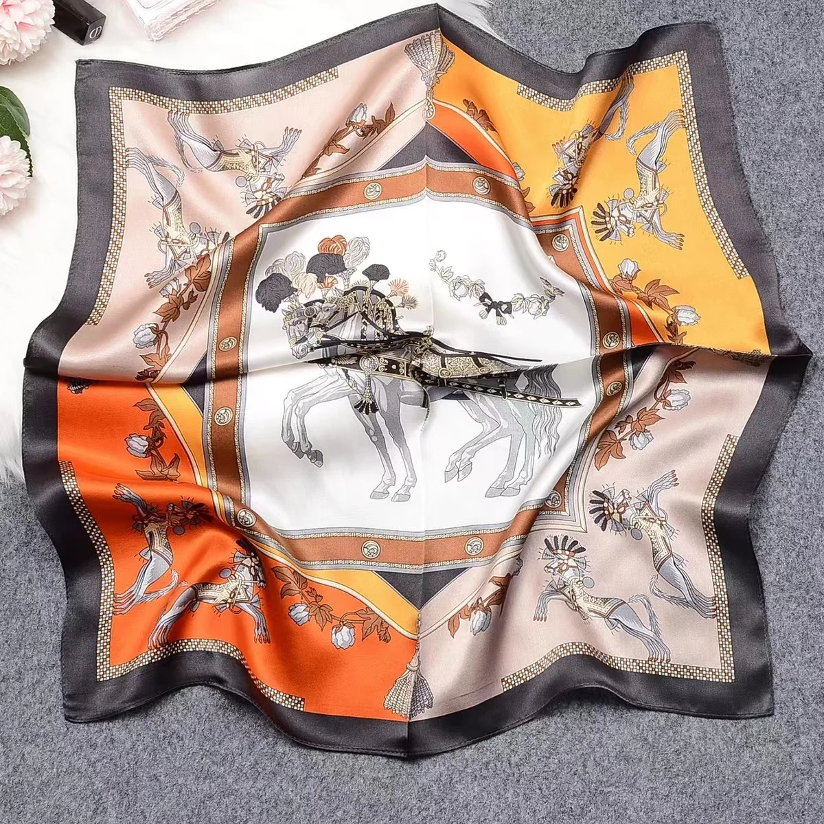 wholesale silk scarf 53*53cm 100% silk scarves luxury scarves ladies silk