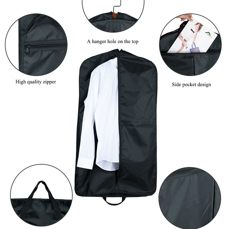 Vietnam factory RPET non woven eco-friendly foldable garment bag suit cover dustproof bag