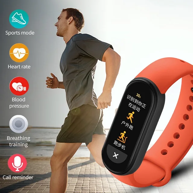 Оригинальный Xiaomi Mi Band 6 монитор сердечного ритма фитнес-браслет цветной экран Смарт-часы браслет
