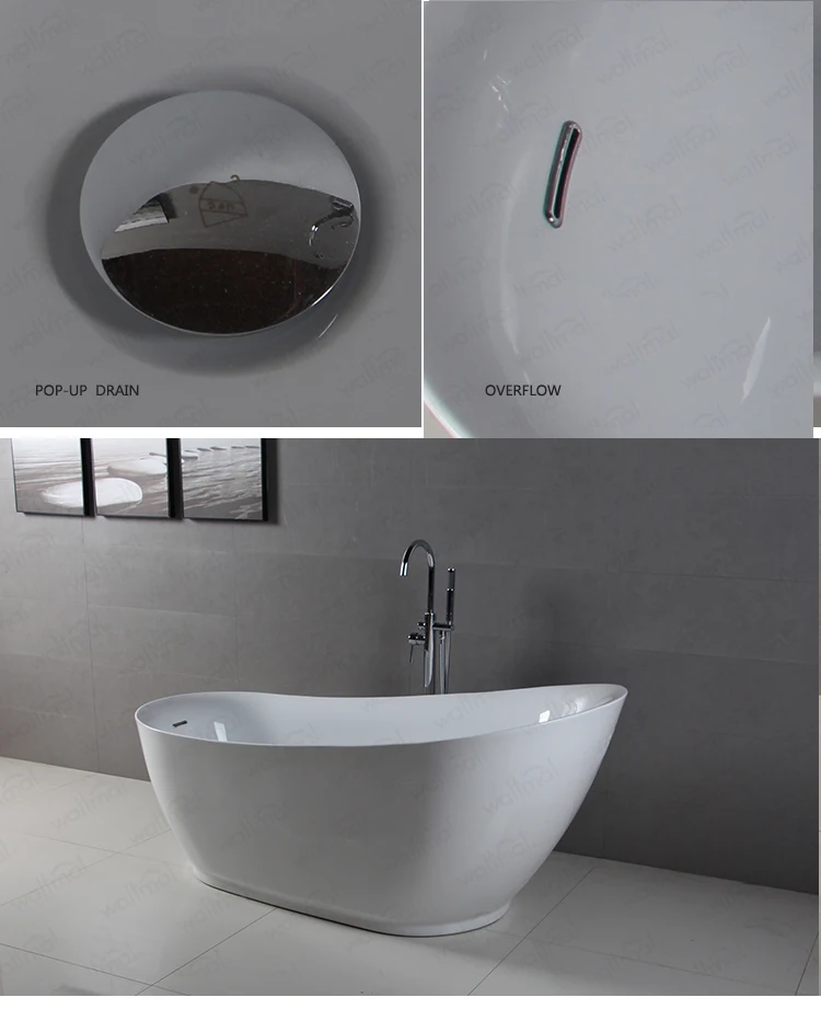 Waltmal Free Stand freestanding cast iron bath tub/ Metallic skirted bathtub/ metal bathtub  WTM-02565