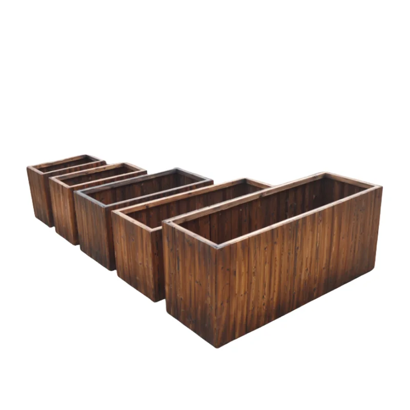 Garden Supplies Wood Planter Box for Vegetables  Flowers Elevated Wood Raised  planter boxes for  Environmental Protection LED