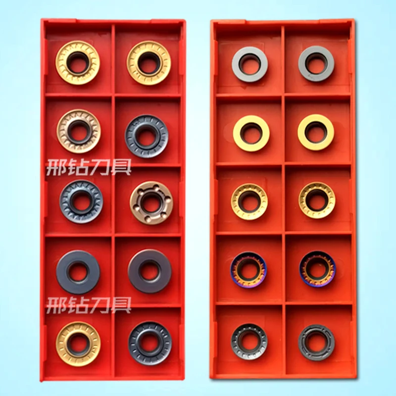 carbide milling inserts RPMT RPMW RDMT RDMW 1003MO 08T2MO 10T3MO RPMT 1204MO 1606MO cnc round face milling cutter inserts