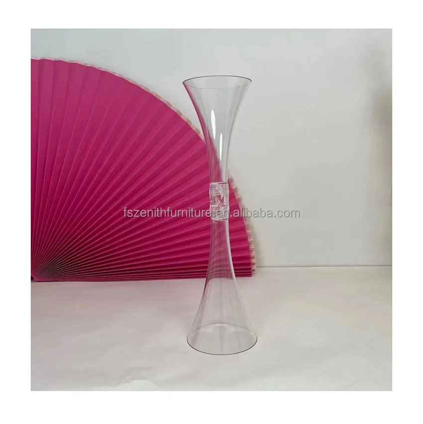 Wholesale Home Wedding Decor Cheap Cylinder Acrylic Tall Clear Stand Flower Vase Table Centerpiece