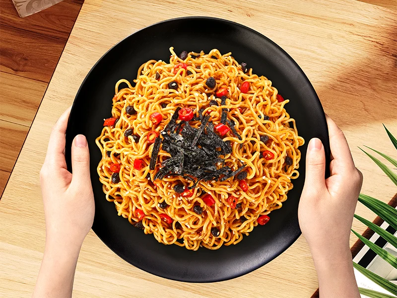 Good price Chinese Complete Instant Noodles Production Line Low-Carb Asian Noodles Box Packaging Low Fat Instant Noodles