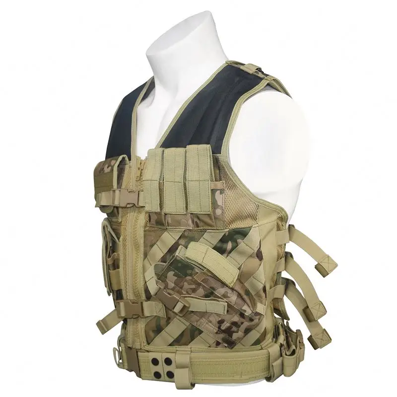Adjustable gilet tactique Molle Plate Carrier gilet tactique Army Training Tactical Vest