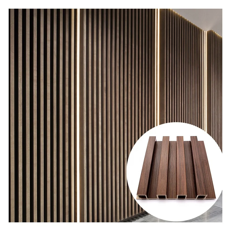 Best Price Wooden Grain PVC WPC Wall Panels Plastic Interior WPC Wall Panels