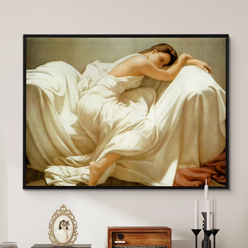 Free framing oil painting frame with blank linen canvas inner frame, finished oil painting, simple and fine edged  customizable