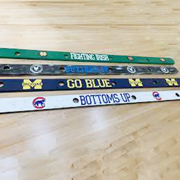 Shot Ski Bar Tool Set Custom Bottoms Up Painted Fraternity Gifts Ski Wedding