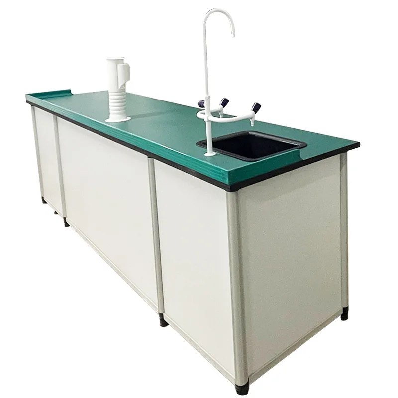 Student Lab Table for Physics and Chemistry Experiments Sturdy Aluminum Plastic Lab Workbench with Antistatic Properties