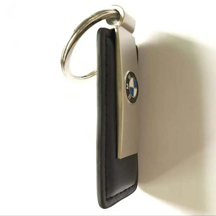 Creative promotional gifts, custom logo keychain, car logo keychain high quality leather keychain