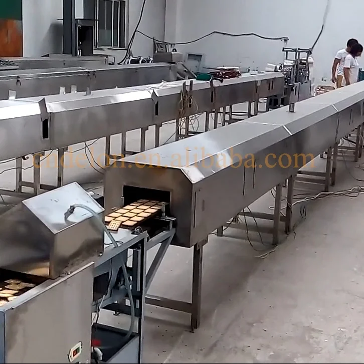 Electric Oven Automatic Biscuit Making Machine Production Line