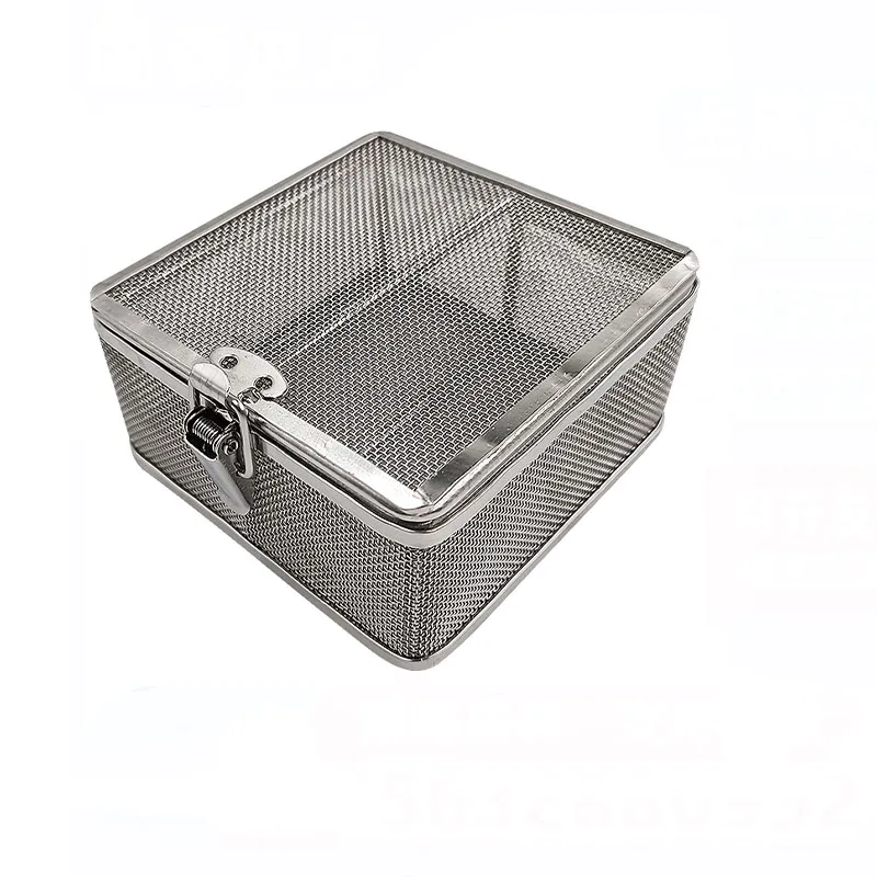 Ultrasonic Cleaning Basket Medical Disinfection Basket Ultrasonic Cleaning Wire Basket Silver Stainless Steel Customizable