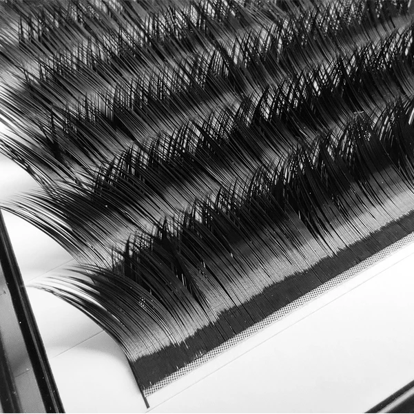 V eyelash leg curl and eyelash extension trays with 12lines or 16lines