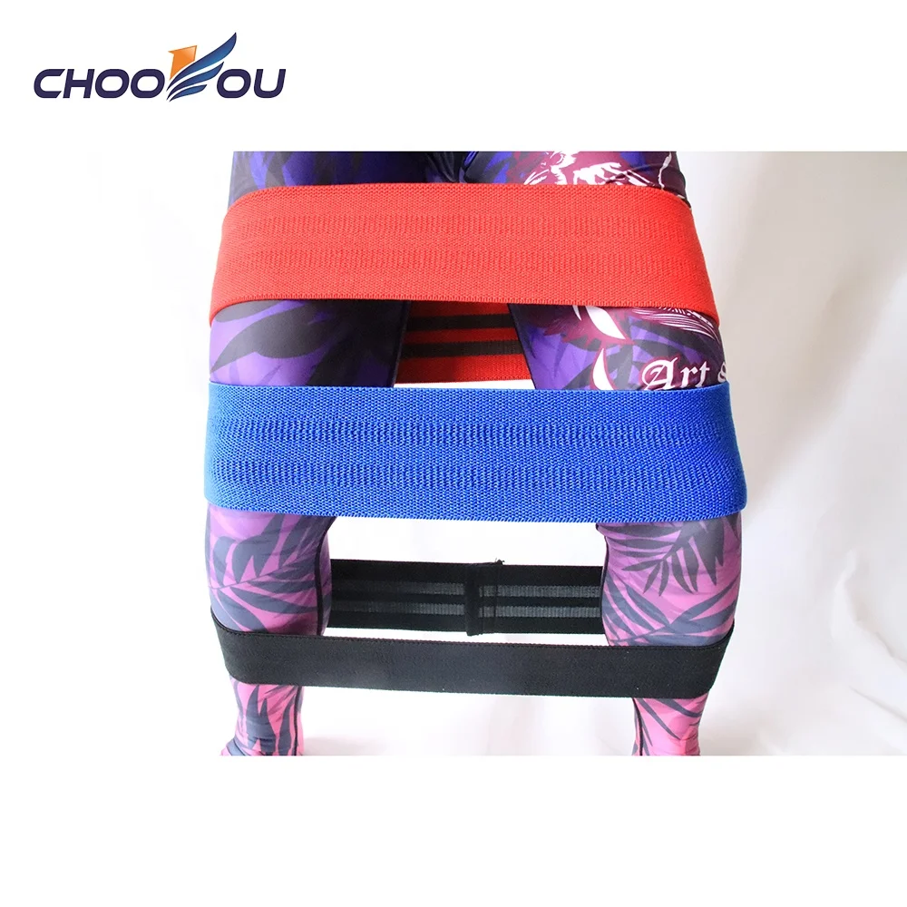 Elastic Hip Bands Non Slip Exercise Booty Bands for Women