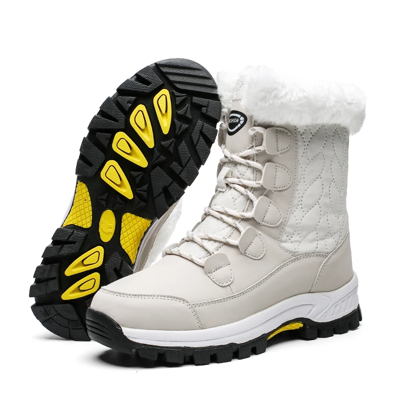 Wholesaler fashion best selling warm winter bow female snow boots