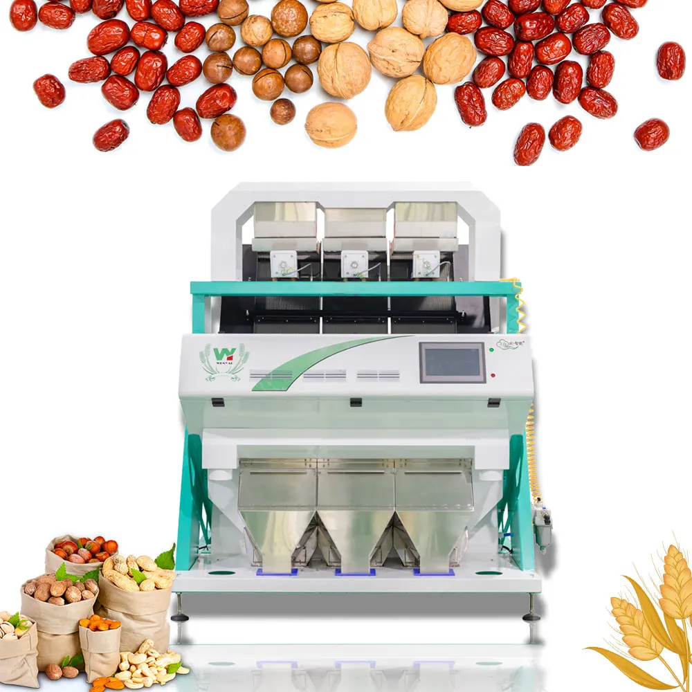 Spain Pistachio Nuts Color Sorter Full Color CCD Camera Color Sorting Machine for Pistachio Nuts and Kernel Separation