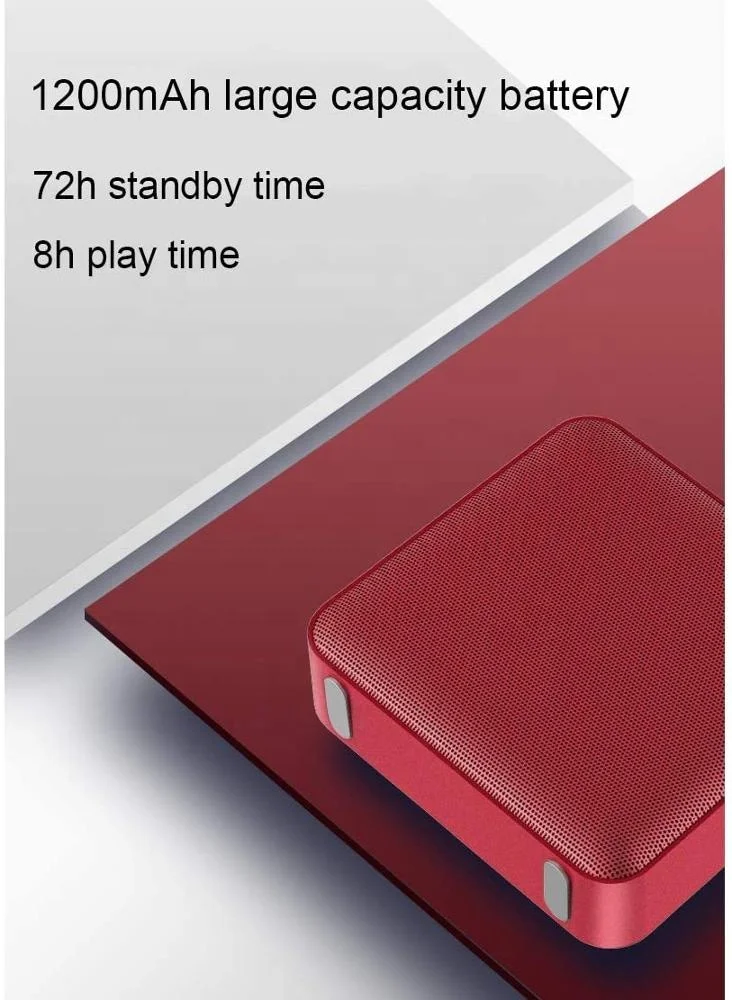 Home mini Blue tooth Speaker Mini Square Wireless Speaker with FM Radio 8h Playtime 33 Foot Range