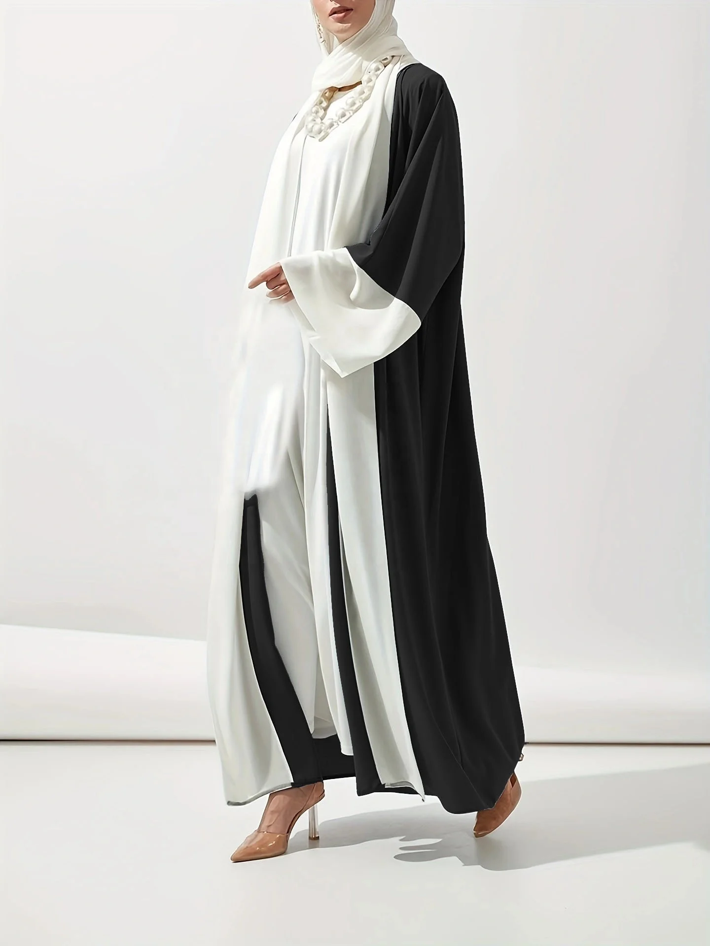 Classic Dubai Turkey Oman Custom Kaftan Femmes Robe Musulmane Modest Dress For Muslim Women Dress Kimonos Dubai Open Abaya