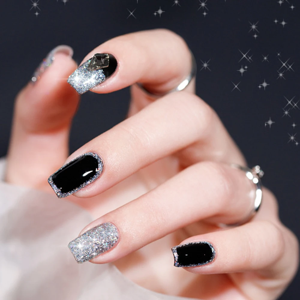 
5ml Peacock Rainbow Platinum Glue Nail Art Phototherapy Glue Bright Shining Super Flash Radiant Shining Nail Polish UV Gel Glue 