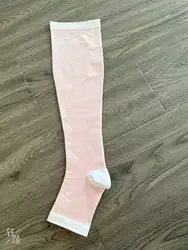 15-30Mmhg Custom Varicose Veins Knee High Stockings Zippered Medical Compression Socks