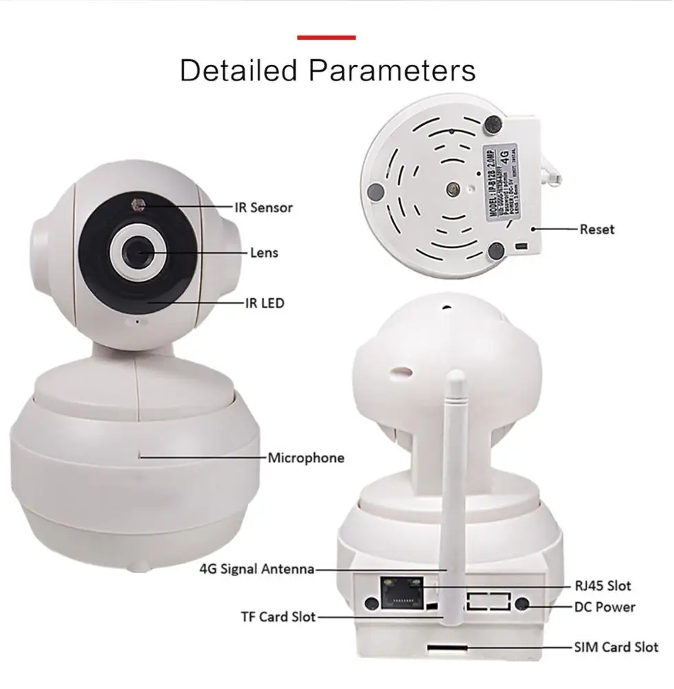 Wireless GSM IR 20M Zoom Auto Focus CCTV Wi-Fi IP 1080P 960P 3G 4G SIM Card  Indoor PTZ Pan Tilt HD dome Camera