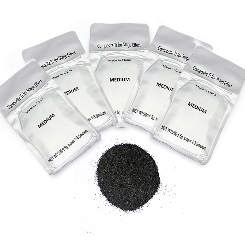 smokeless showven sparkular powder medium titanium powder 200g for fireworks cold spark machine ti powder