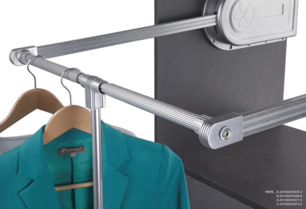 Jayna innovate high quality adjustable wardrobe accessories pull down wardrobe lift clothes lifter with soft closing