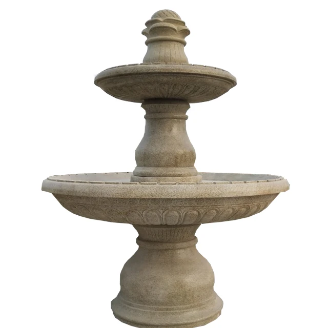 Large hand sculptured marble fountain custom courtyard fountain decorated made in China