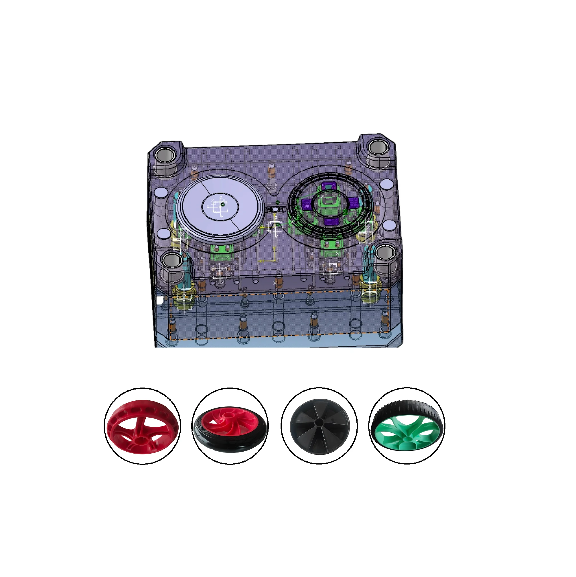 Factory Customized Plastic Parts Injection Molding Service Toy Car Parts Mould Custom Plastic Injection