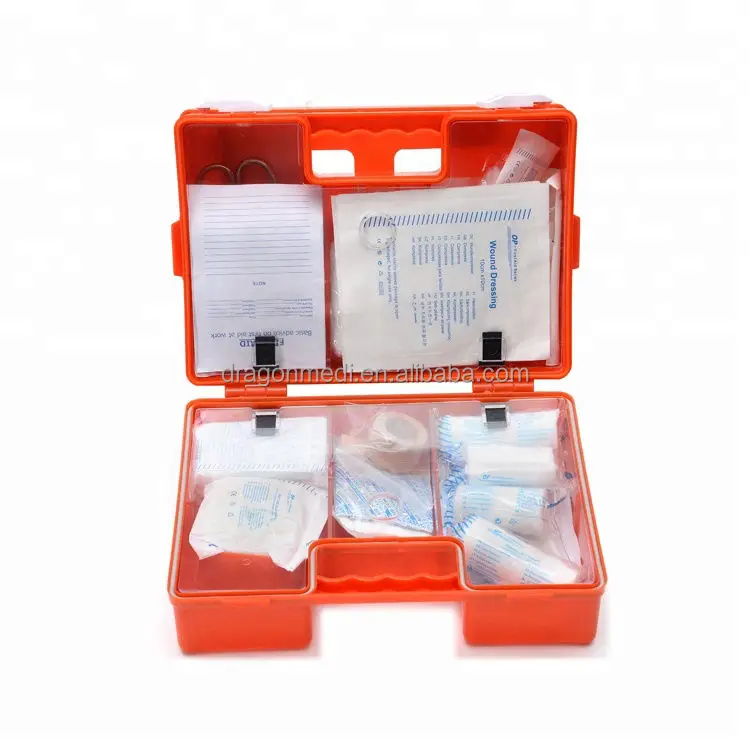 Ce Iso Wall Mounted Abs First Aid Kit Medicine Box with Medical Supplies for Car Home Outdoor Workplace