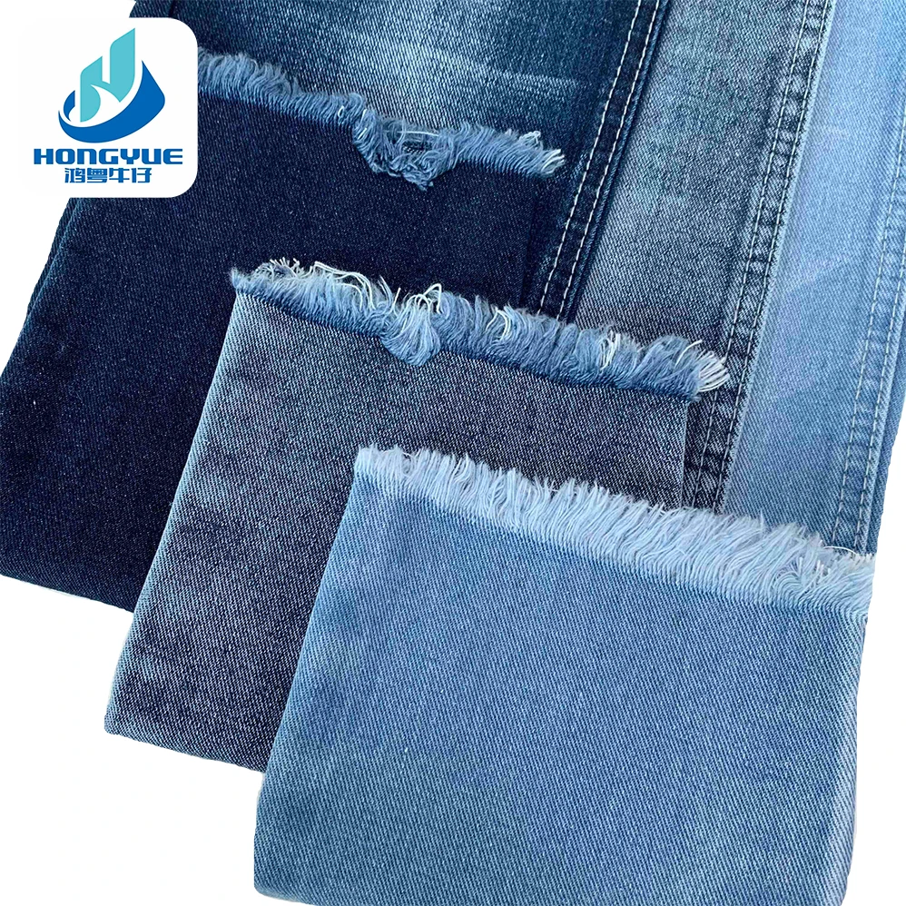 Sustainable 11.5oz Blue Raw Denim Fabric Selvedge Non-Stretch With Recycle Cotton Denim Jeans Fabric Material In Meter