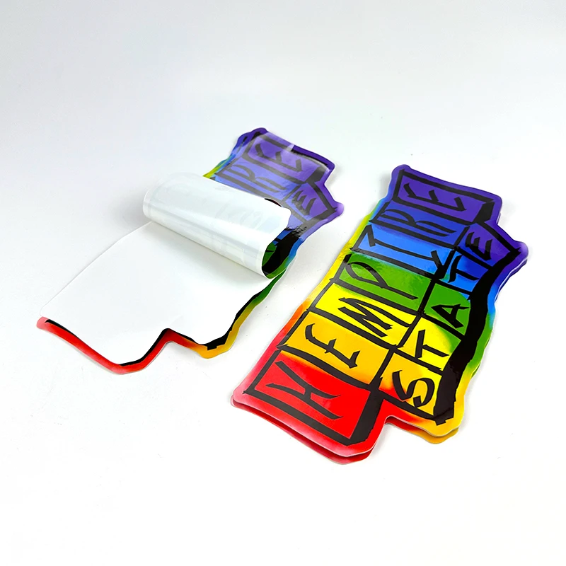 Self Adhesive Die Cut Label Printing PVC Vinyl Stickers Custom Logo Decorative Waterproof Sticker With Customized Design