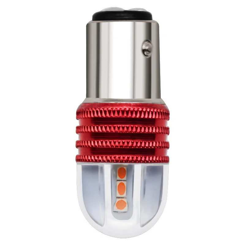 S25 Auto 1156 1157 motorcycle Brake Light P21/5W strobe flashing lights 6SMD 3030 Blue Red bulb ba15d led lights for motorcycle