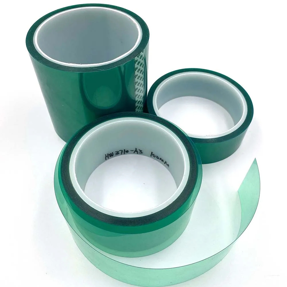 Green PET Tape with Soft Hardness High Gloss Surface Plain for Injection Molding Processing