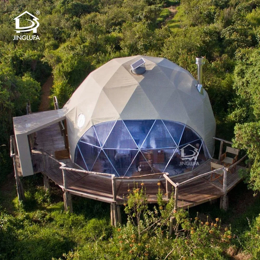 6m 8m 10m geo igloo glamping luxury outdoor pvc dome hotel house geodesic domes tent for sale