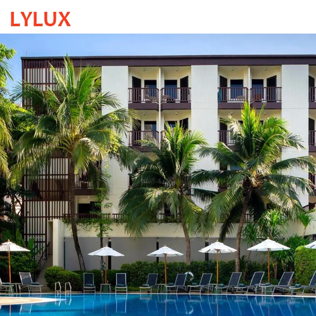 Classic resorts 4 star hotel steel frame prefabricated commercial building,, apartment