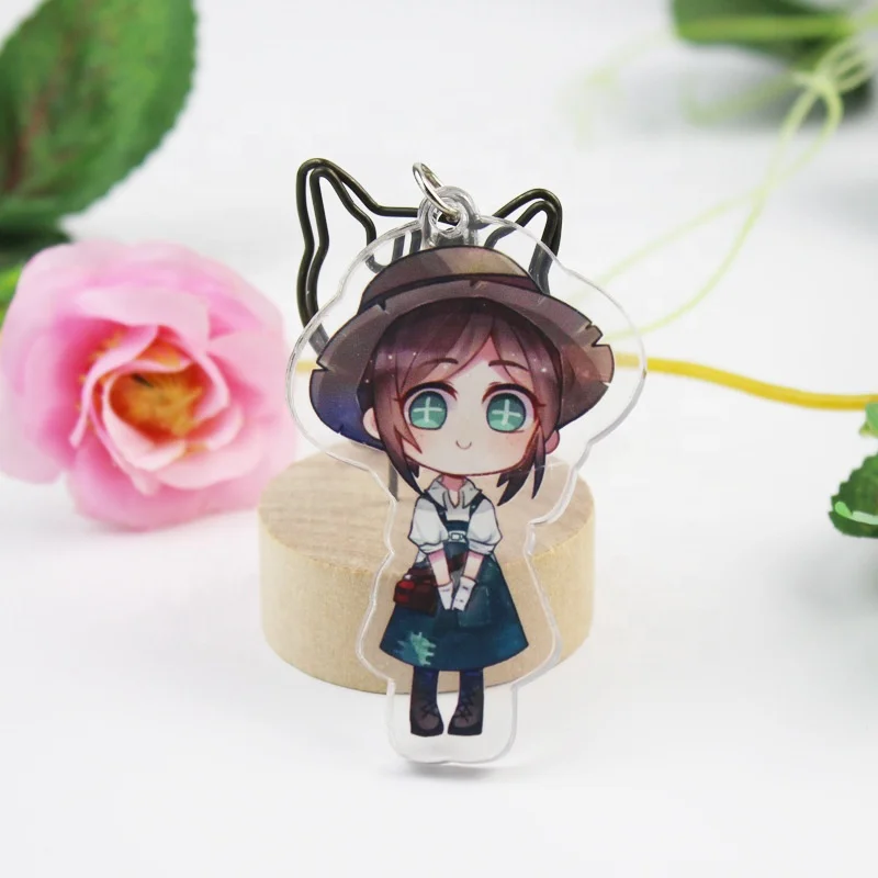2024 Japan Anime Ghost Killing Blade Acrylic Keychain Double-sided Transparent Cartoon Figure Pendant Key Chain
