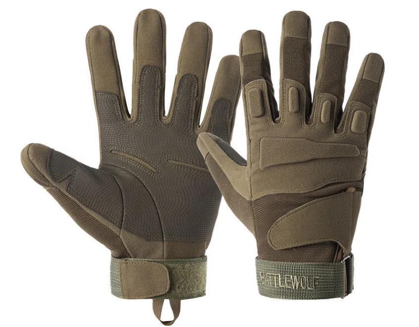 
Military Issue Army Leather Combat Outdoor spoorts Gym Training Cycling Bike Riding Rock Climbing Military Tactical Gloves 