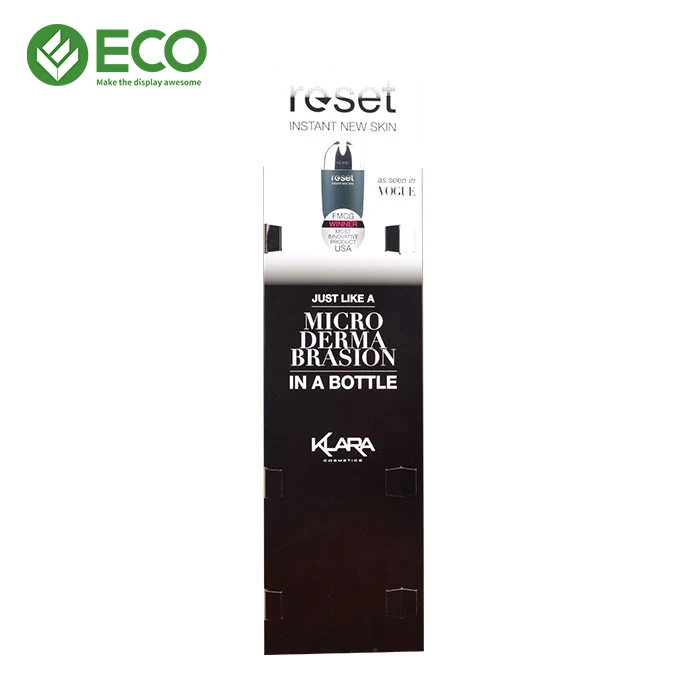 High Quality Cosmetics Display Rack Cardboard Floor Makeup Display Stand