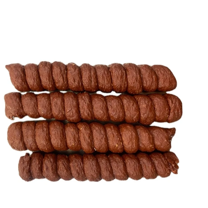 20 years pet foods factory newly developed  dog treats chicken and duck circling dog snacks