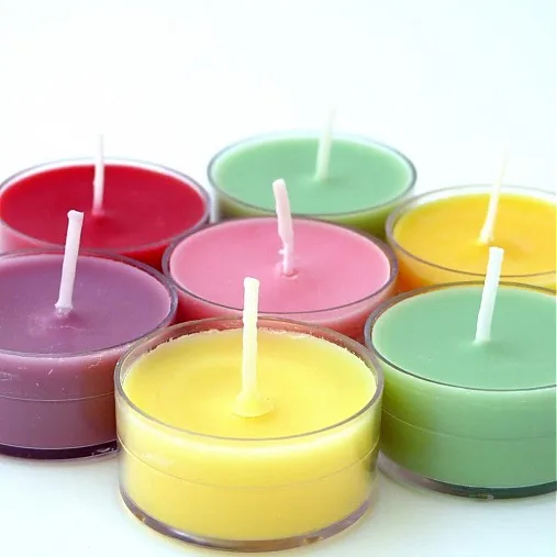 Оптовая продажа фабричная Пластиковая Круглая Форма чайный свет подсвечник