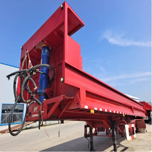 Factory price Accept Designed 2 or 3 Axles Tipper Cargo Truck Trailer container Transport 50-80 tons dump truck