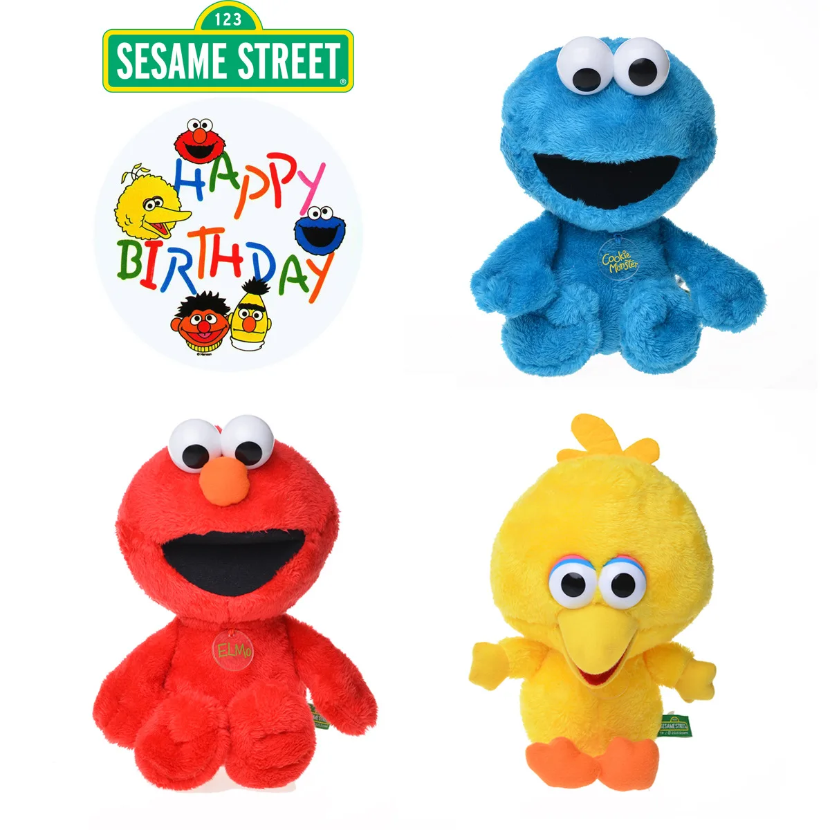 35cm Sesame Street Plush Toy Doll Emo CookieMonster Big Bird Plush Toy Party Supplies