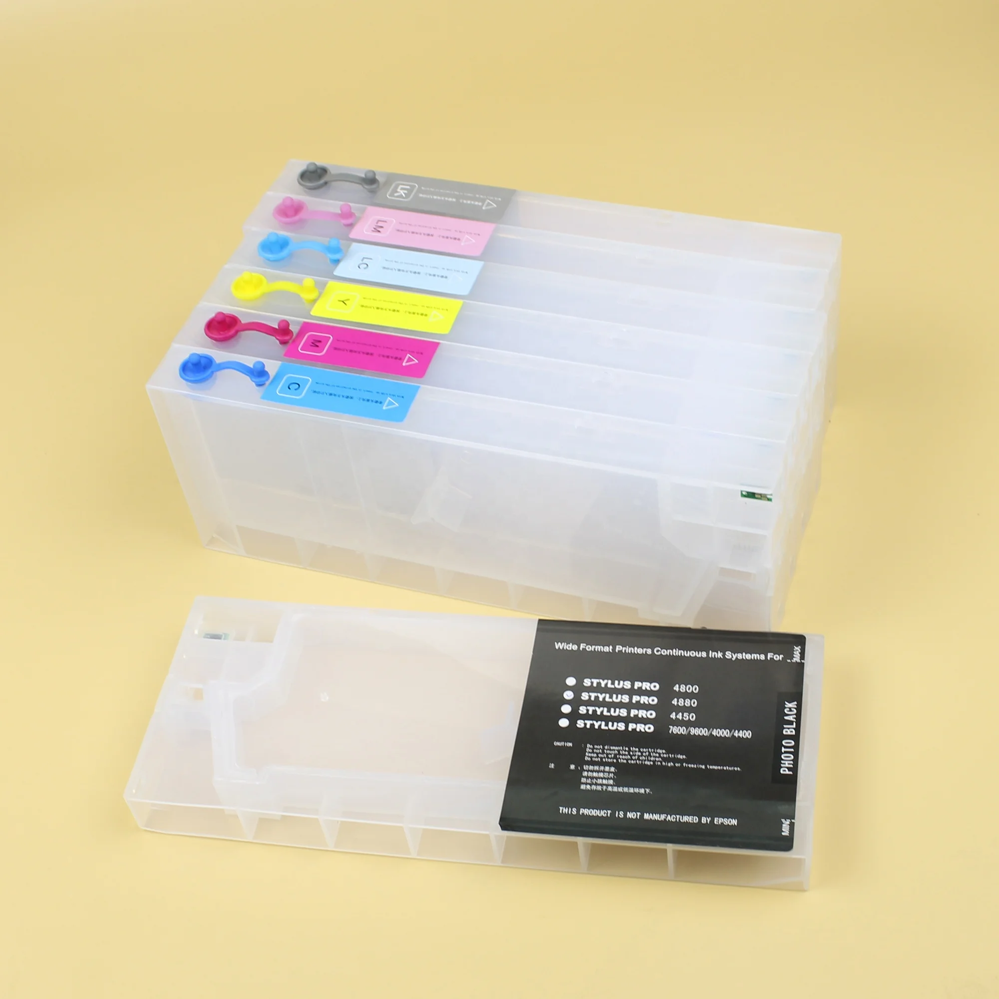 Refillable патрон чернил для принтера Epson Stylus Pro 7600 9600 пополнения пустых картриджей с сброса чипа