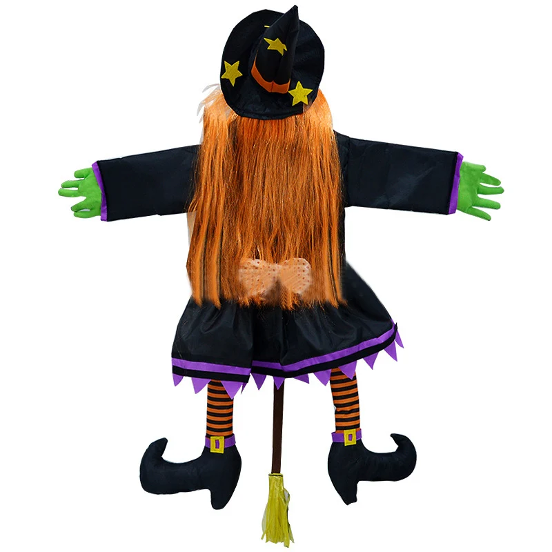 Halloween Decoration Crashed Witch Props Hanging Decorations