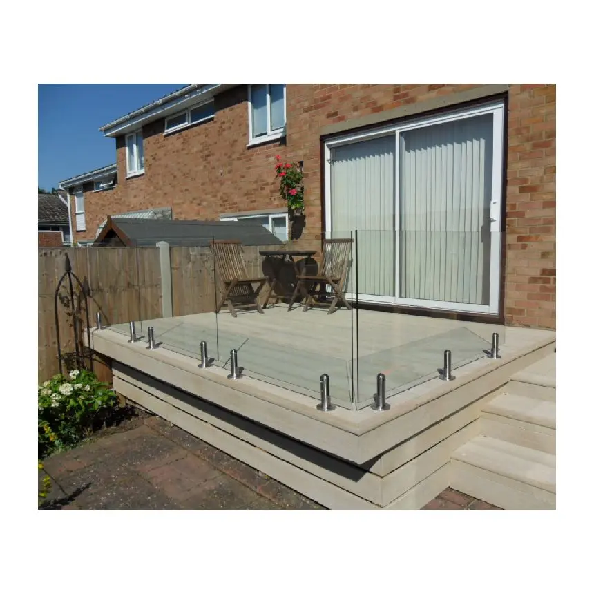 New Design Glass Spigot Railings for Balcony Swimming Pool Fence