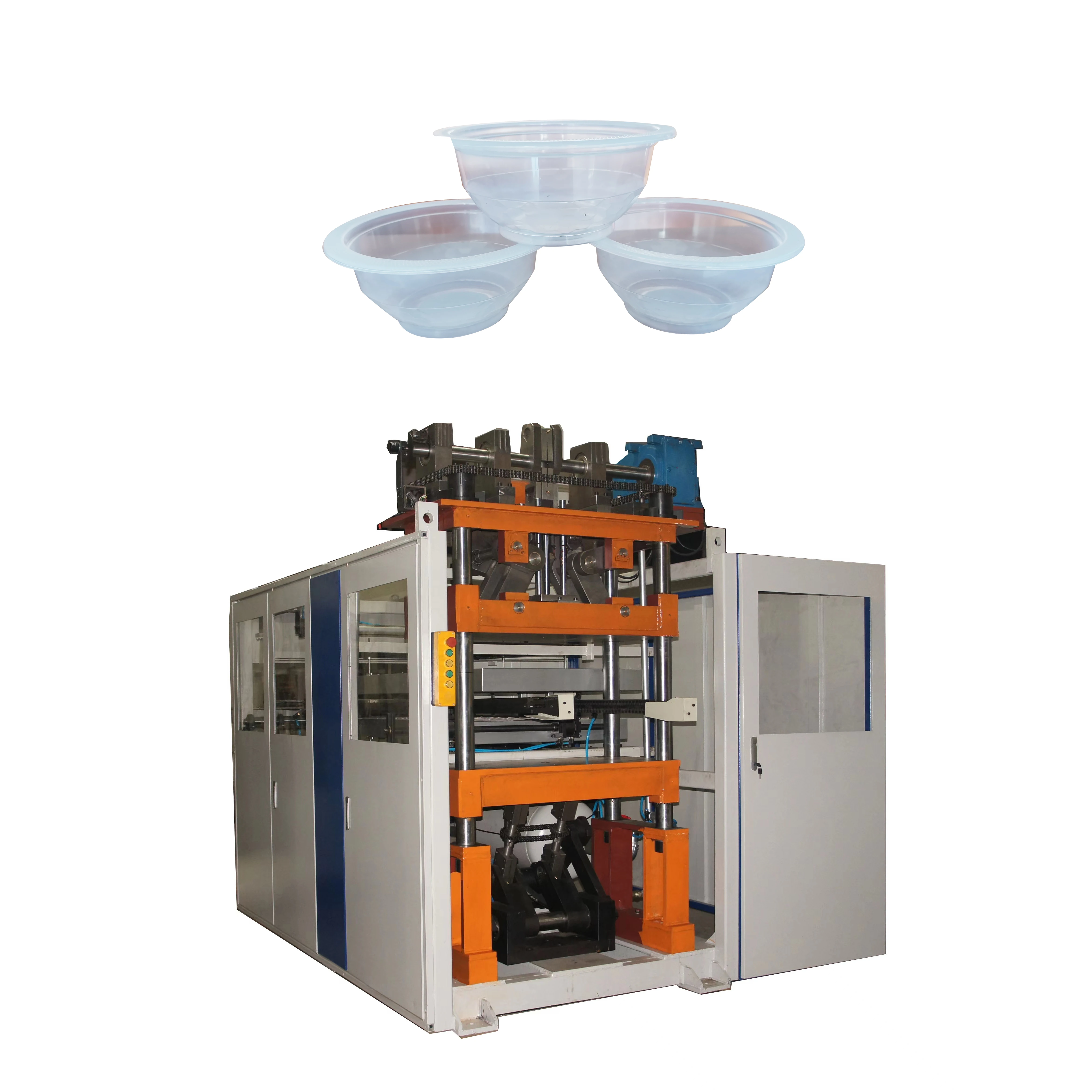New price TFHP-760 full automatic plastic cup thermoforming machine with In-Line Horizontal Punching