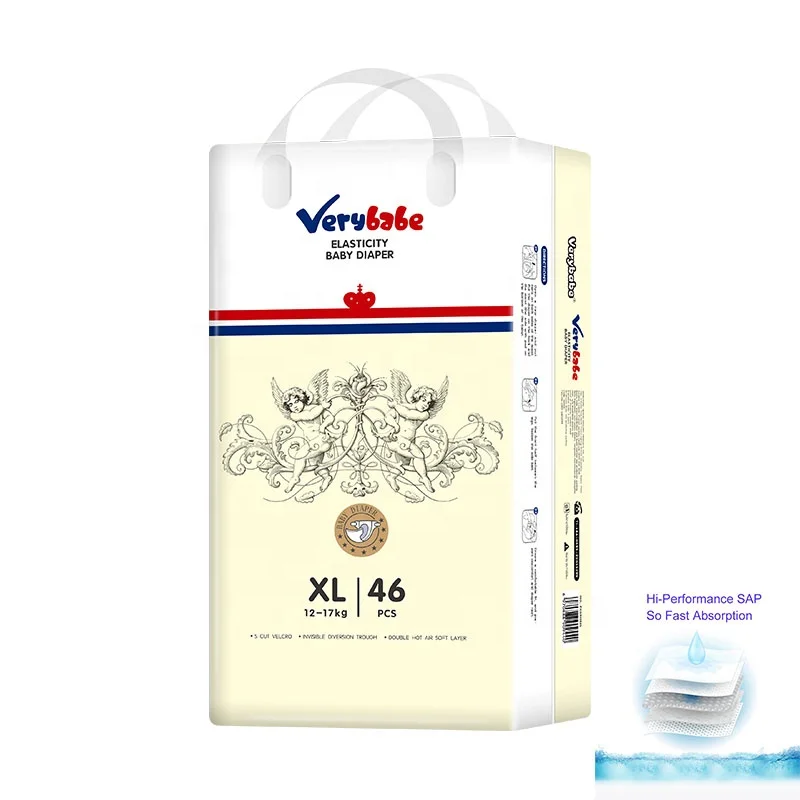 Low MOQ Baby Accessories Diaper clothlike backsheet S cut magic tape premium baby diaper  Distributor